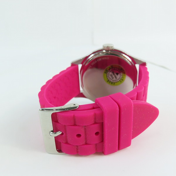 実際に弊社で買取させて頂いたCOACH/コーチ シグネチャー ラバーバンド クォーツ 腕時計 CA.79.3.95.1243【動作未確認】の画像 2枚目