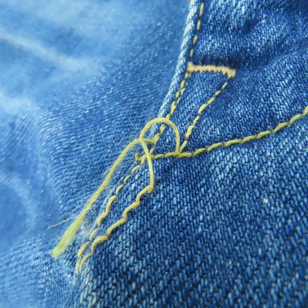 実際に弊社で買取させて頂いたBLUE BLUE/ブルーブルー INDIGO ジップフライ デニムパンツ 30の画像 6枚目