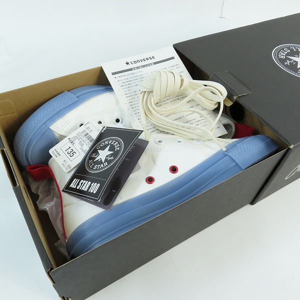 実際に弊社で買取させて頂いた【未使用】CONVERSE/コンバース ALL STAR 100 SPACESUITS HI WHITE スニーカー 1CL818/23.5の画像 7枚目