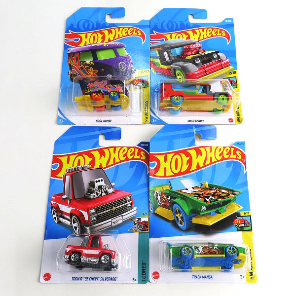実際に弊社で買取させて頂いた【おまとめ/未開封】Hot Wheels/ホットウィール TOON'D 83 CHEVY/ALTERED EGO/MANGA TUNER/ROAD BANDIT/KOOL KOMBI 他の画像 1枚目