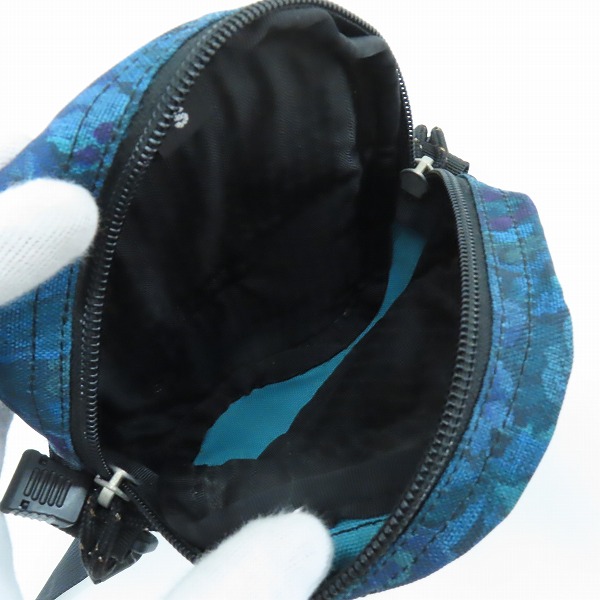 実際に弊社で買取させて頂いたGREGORY/グレゴリー QUICK POCKET/クイックポケット ショルダーバッグ/ポーチ ブルー 花柄/Sの画像 3枚目