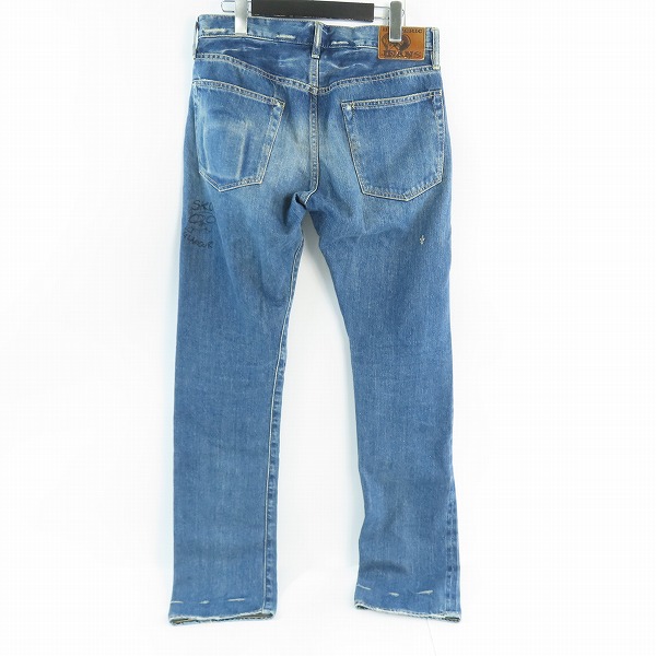 実際に弊社で買取させて頂いたHYSTERIC GLAMOUR×skoloct/ヒステリックグラマー×スコロクト SP加工 ストレート デニムパンツ 0263AP17/31の画像 1枚目