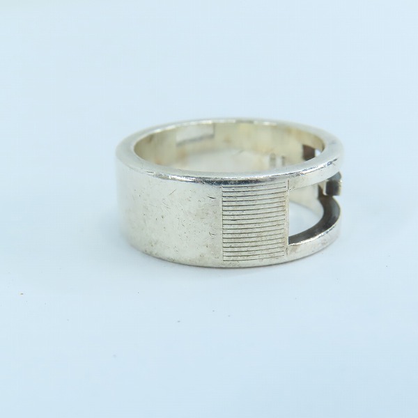 実際に弊社で買取させて頂いたGUCCI/グッチ ブランテッドG Gロゴ リング シルバー 925/13.5号-14号の画像 4枚目