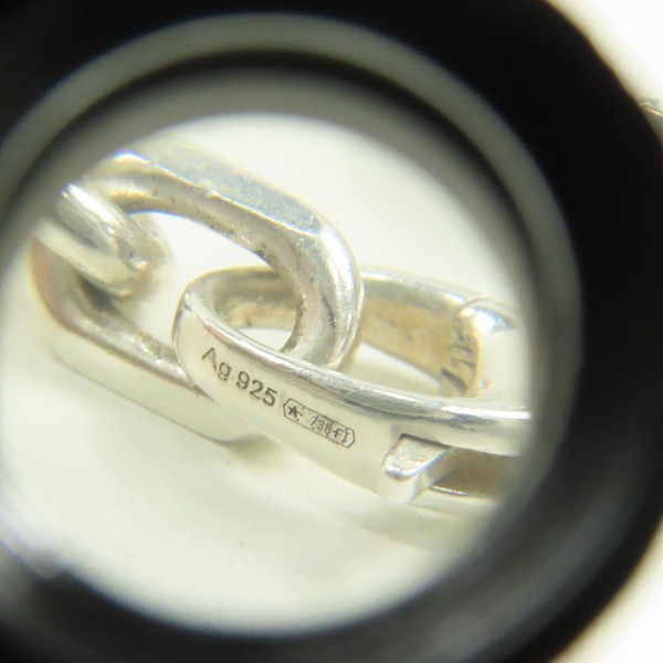 実際に弊社で買取させて頂いたGUCCI/グッチ インターロッキングG シルバー チェーンブレスレット ‎620798 J8400 0811の画像 5枚目