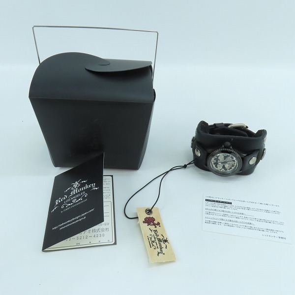 実際に弊社で買取させて頂いた東映 仮面ライダー ショッカー × Red Monkey 腕時計 Collaboration Silver925 High-End model 2015【動作未確認】の画像 9枚目