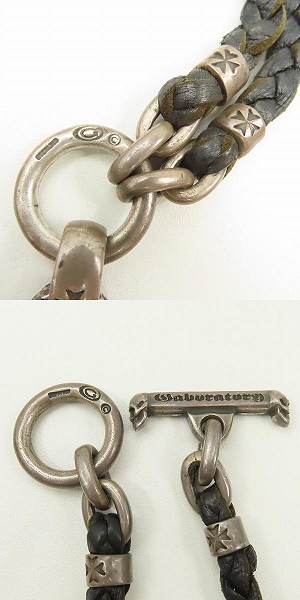 実際に弊社で買取させて頂いた【ギャラ付き/カスタム】Gabor/Gaboratory/ガボール トリプルスカル ダガー ペンダント ｗ/レザーブレード ネックレスの画像 4枚目