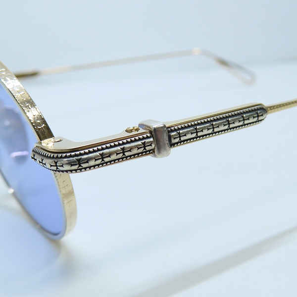 実際に弊社で買取させて頂いたCHROME HEARTS/クロムハーツ CLAPPER オーバルフレーム サングラス SS/GPの画像 8枚目