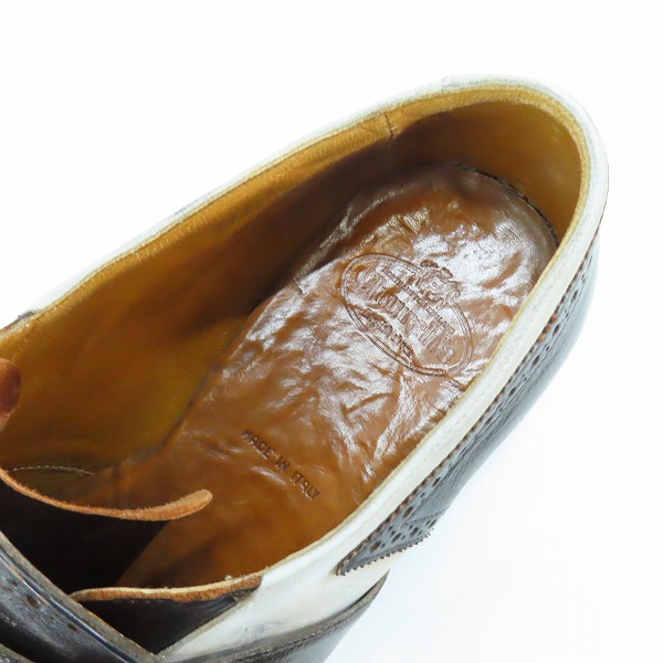 実際に弊社で買取させて頂いたChurch's/チャーチ 24SS Shanghai グラスカーフ＆ヌバック ローファーレザーシューズの画像 4枚目