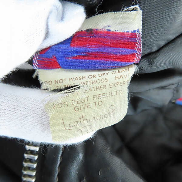 実際に弊社で買取させて頂いた【難有】PERFECTO by Schott/パーフェクト バイ ショット ワンスター ダブルライダースジャケット ブラック 38の画像 3枚目