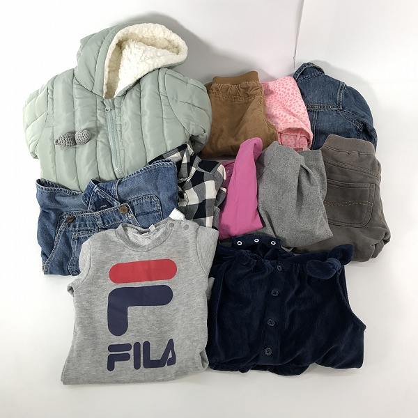 実際に弊社で買取させて頂いた【おまとめ】ポロベビー/FILA/フィラ/babyGAP/ギャップ 等 ワンピース/ロンパース/デニムジャケット 他 ベビー/キッズ