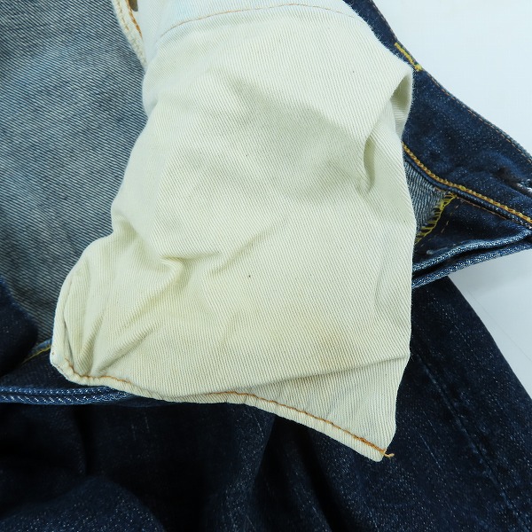 実際に弊社で買取させて頂いたEVISU/エヴィス Lot.2000 No.2 いちご耳 デニムパンツ 38×35の画像 7枚目
