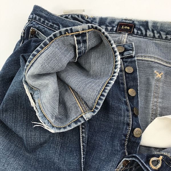 実際に弊社で買取させて頂いたLEE×THE REAL McCOY'S/リー×リアルマッコイズ センター赤タグ デニムパンツ Lot:101-B 97111-89/34×34の画像 5枚目