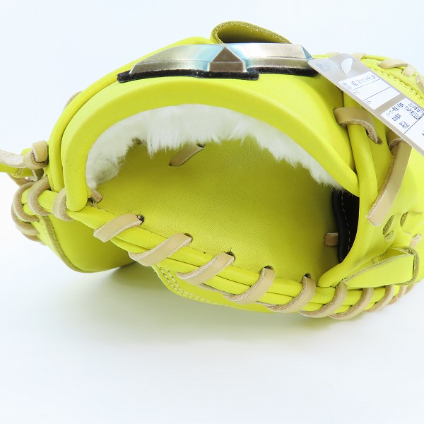 実際に弊社で買取させて頂いた【未使用】MIZUNO/ミズノ ジュニア 少年軟式用グラブ 捕手用/キャッチャー 野球グローブ グローバルエリート 號SAKEBI M-R型 の画像 7枚目