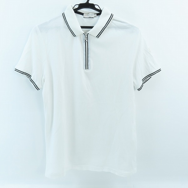 実際に弊社で買取させて頂いたMONCLER/モンクレール ジップアップポロシャツ ホワイト L