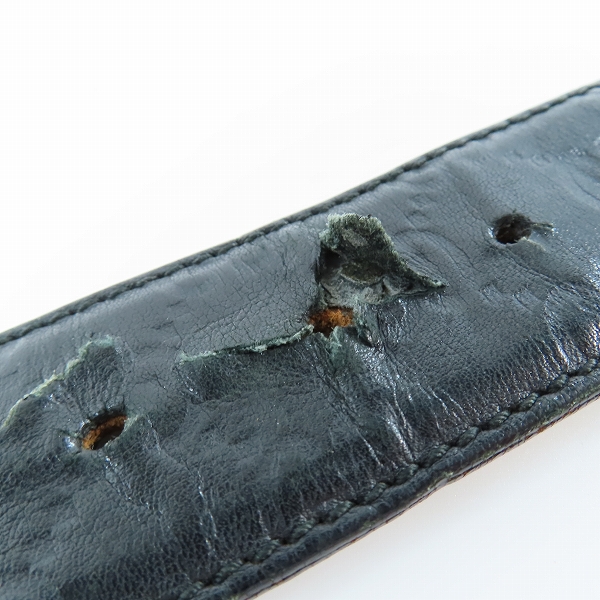 実際に弊社で買取させて頂いたGucci/グッチ レザーベルト ロゴバックル/85・34の画像 6枚目