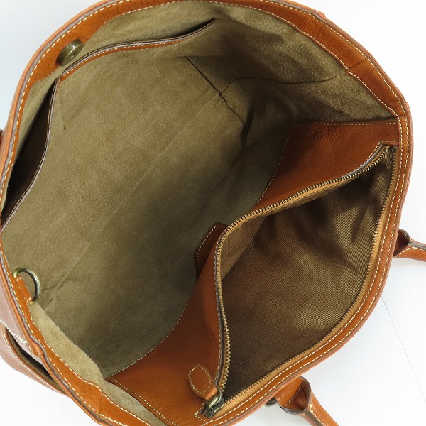 実際に弊社で買取させて頂いた土屋鞄製造所/ツチヤカバンセイゾウジョ トーンオイルヌメ レザー トートバック の画像 3枚目