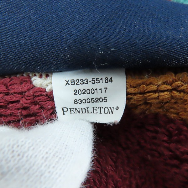 実際に弊社で買取させて頂いたPENDLETON/ペンドルトン OVERSIZED JACQUARD TOWELSブランケット/タオルケット XB233-55164の画像 3枚目
