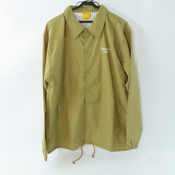 実際に弊社で買取させて頂いた(1)【未使用】FR2 × SNKRDUNK/エフアールツー × スニーカーダンク Angel Coach Jacket Belge FRC2905/XL