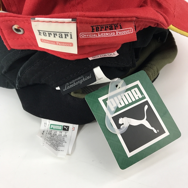 実際に弊社で買取させて頂いた【おまとめ/未使用含む】プーマ/フェラーリ/ランボルギーニ 等 キャップ/帽子の画像 1枚目