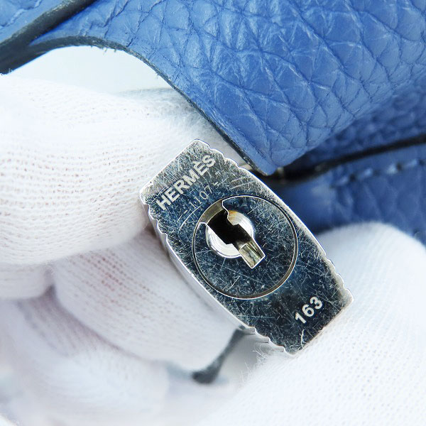 実際に弊社で買取させて頂いたHermès/エルメス トリヨンクレマンス ブルージーン ピコタンロックPMの画像 6枚目