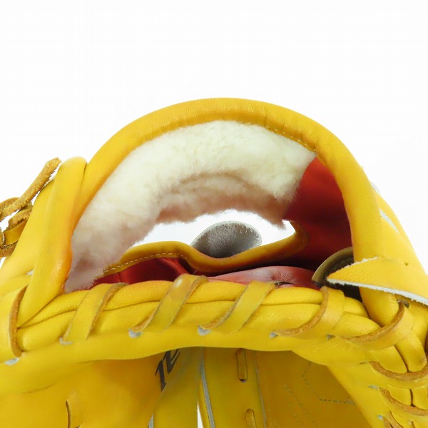 実際に弊社で買取させて頂いたmizuno/ミズノ オーダー グローバルエリート 軟式 投手 右投げ用 グローブの画像 4枚目