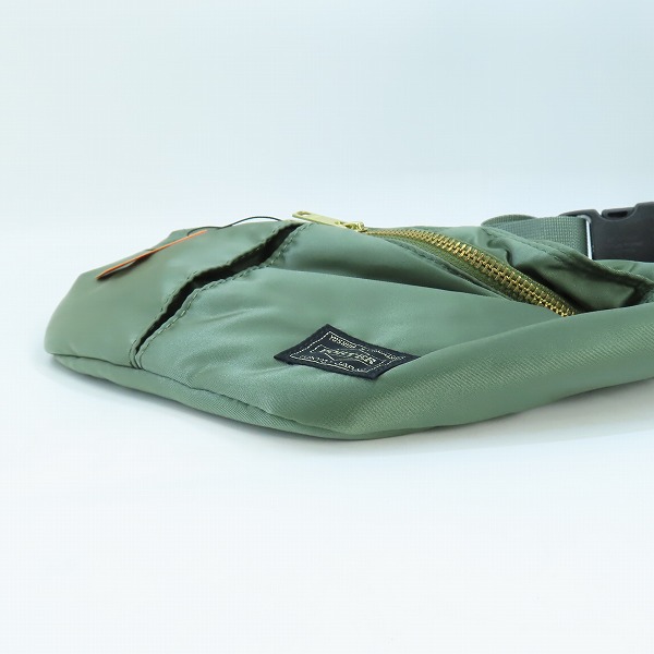 実際に弊社で買取させて頂いた(1)【未使用】PORTER/ポーター TANKER/タンカー WAIST BAG ウエストバッグ セージグリーン 622-76629の画像 2枚目