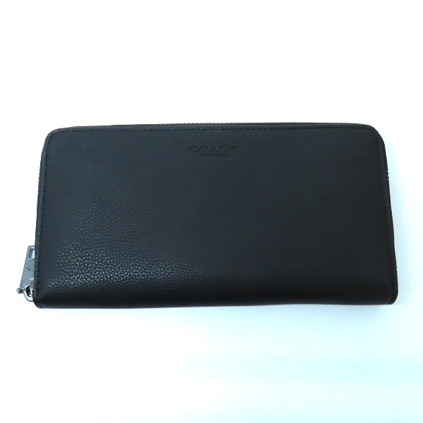 実際に弊社で買取させて頂いたCOACH/コーチ ラウンドジップ/ファスナー 長財布 カーフレザー ブラック 58102