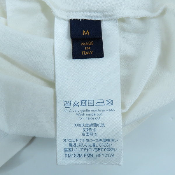 実際に弊社で買取させて頂いた【JPタグ】LOUIS VUITTON/ルイヴィトン 18AW ロゴプリントポケットTシャツ RM182M FMB HFY21W/Mの画像 2枚目