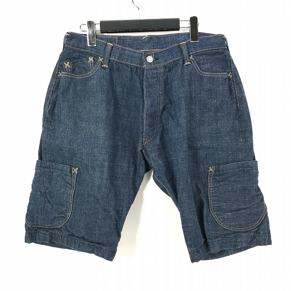 実際に弊社で買取させて頂いたEVISU/エヴィス カモメ/かもめ プリント LOT.2001  ハーフパンツ 34