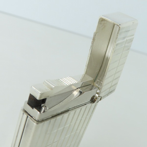 実際に弊社で買取させて頂いたS.T.Dupont/デュポン GATSBY/ギャッツビー ガスライター インターセクト シルバーの画像 6枚目