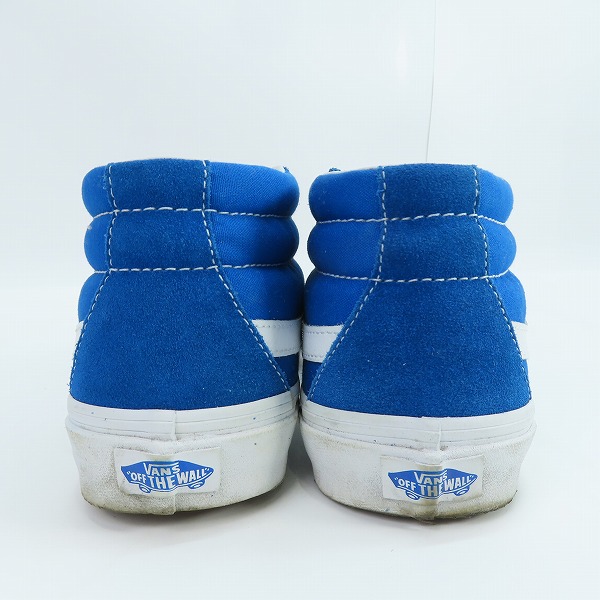実際に弊社で買取させて頂いたVANS/バンズ Sk-8 MID REISSUE/スケートハイ ミッド ブルー 721277/27.5の画像 1枚目