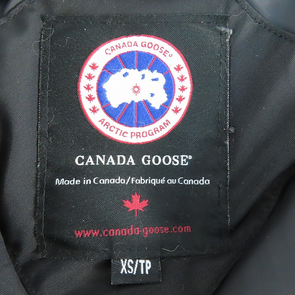 実際に弊社で買取させて頂いた【JPタグ】CANADA GOOSE/カナダグース ダウンジャケットアメリカンラグシー別注 3342JMB R/XSの画像 3枚目