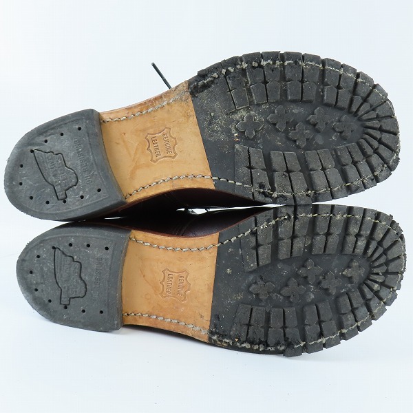 実際に弊社で買取させて頂いた【難あり】RED WING/レッドウィング BECKMAN/ベックマン ブーツ ブラックチェリー 9011/8.5Dの画像 2枚目