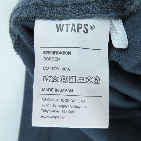 実際に弊社で買取させて頂いたWTAPS/ダブルタップス LONG LIVE WTAPS プリント 半袖Tシャツ/2の画像 3枚目