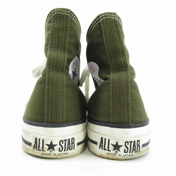 実際に弊社で買取させて頂いたCONVERSE/コンバース 日本製 ALL STAR/オールスター ハイカットスニーカー カーキ/7.5の画像 1枚目