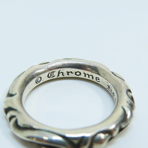 実際に弊社で買取させて頂いたCHROME HEARTS/クロムハーツ スクロールバンドリング /16.5号の画像 6枚目