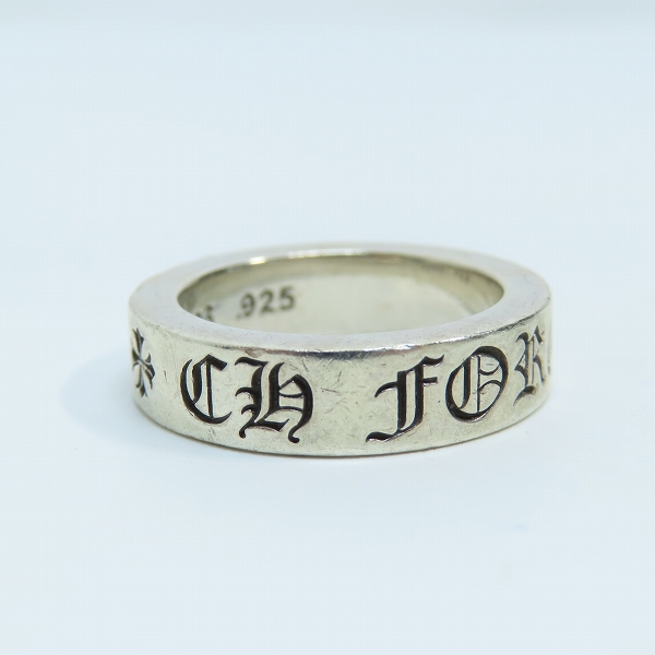 実際に弊社で買取させて頂いたCHROME HEARTS/クロムハーツ 6mm CH FOREVER フォーエバー スペーサーリング 16.5号の画像 4枚目