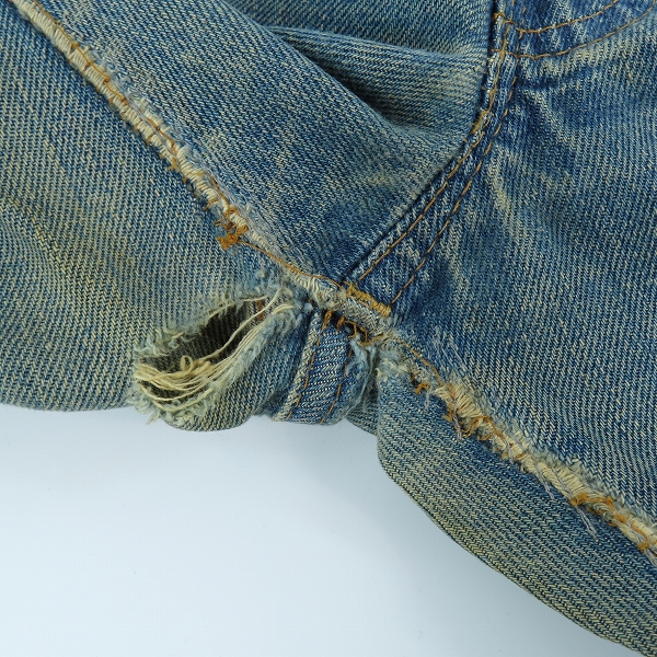 実際に弊社で買取させて頂いた【難有り】Levi's/リーバイス 501 ヴィンテージ 刻印6 スモールe ボタンフライ デニムパンツの画像 7枚目