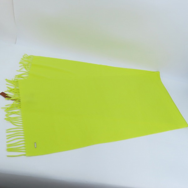 実際に弊社で買取させて頂いたLoro Piana/ロロピアーナ カシミヤ 100% マフラー イタリア製 イエローの画像 3枚目