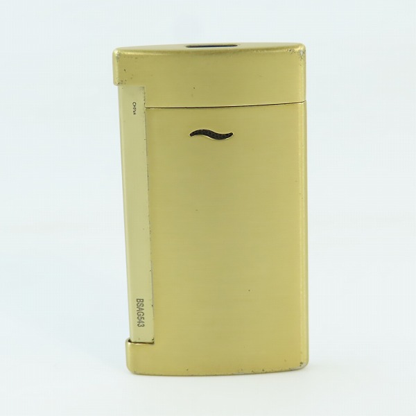 実際に弊社で買取させて頂いたS.T.Dupont/デュポン スリム7 ターボライター ゴールドの画像 1枚目