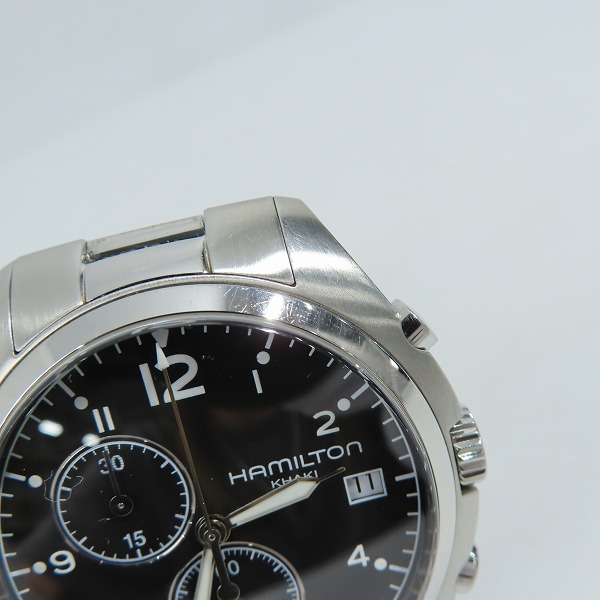 実際に弊社で買取させて頂いたHAMILTON/ハミルトン Khaki カーキ パイロット クロノグラフクォーツ H765120【動作未確認】の画像 7枚目