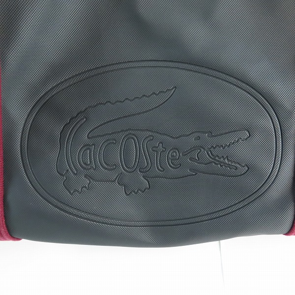 実際に弊社で買取させて頂いたLACOSTE/ラコステ PVC ロゴ型押し ボストンバッグの画像 4枚目