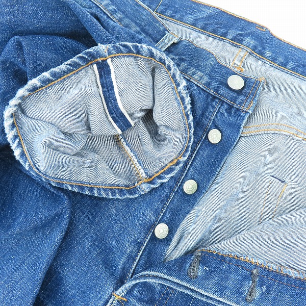 実際に弊社で買取させて頂いたLEVI'S/リーバイス ヴィンテージ 70s頃 501 刻印16/点々/紙パッチ/セルビッジ/シングルステッチ デニムパンツの画像 4枚目
