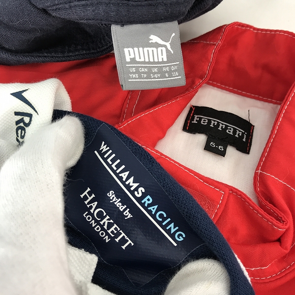 実際に弊社で買取させて頂いた【おまとめ/未使用含む】フェラーリ/ハケットロンドン/プーマ 等 キッズ レーシングシャツ/ジャケット/パーカー 他の画像 1枚目