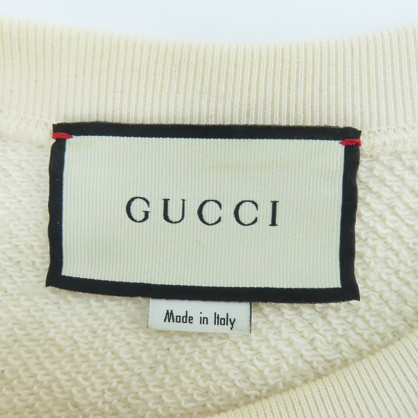実際に弊社で買取させて頂いた【JPタグ】GUCCI×SEGA/グッチ×セガ GUCCY ロゴ クルーネック スウェット/トレーナー/Mの画像 2枚目