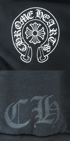 実際に弊社で買取させて頂いた【JPタグ】Chrome Hearts/クロムハーツ ホースシュープリント プルオーバーパーカー 2212-304-5017/Lの画像 3枚目