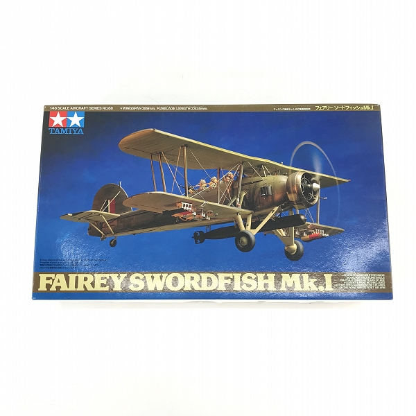 実際に弊社で買取させて頂いた【未組立】TAMIYA/タミヤ 1/48 フェアリー ソードフィッシュMk.Ⅰ プラモデル
