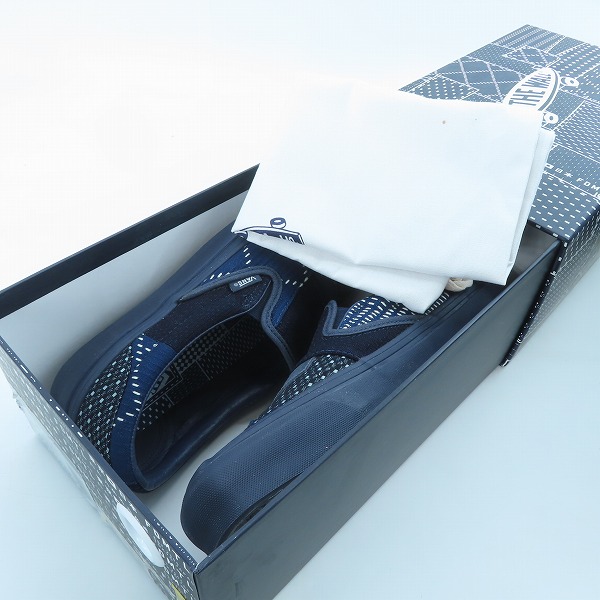 実際に弊社で買取させて頂いたVANS×FDMTL/バンズ×ファンダメンタル OG CLASSIC SLIP-ON/クラシック スリッポン 刺し子 VN0A32QNSJB/27.5の画像 8枚目