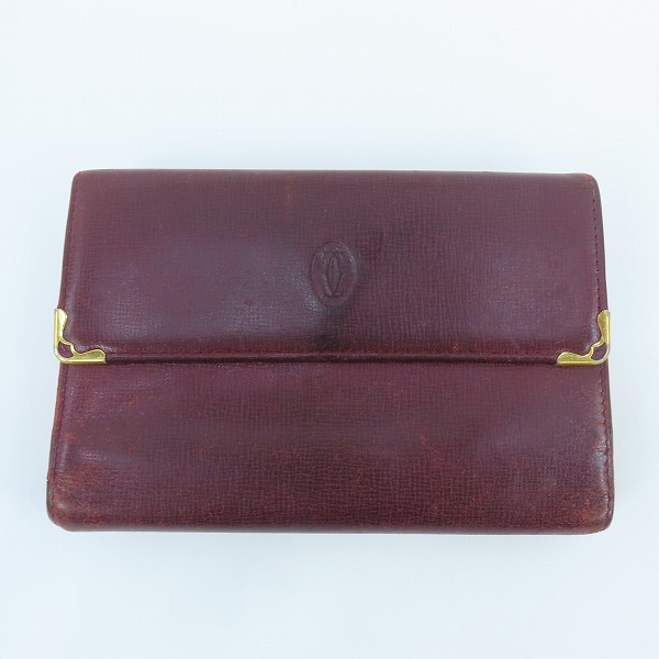 実際に弊社で買取させて頂いたCartier/カルティエ マストライン レザー 二つ折り 財布/ウォレット