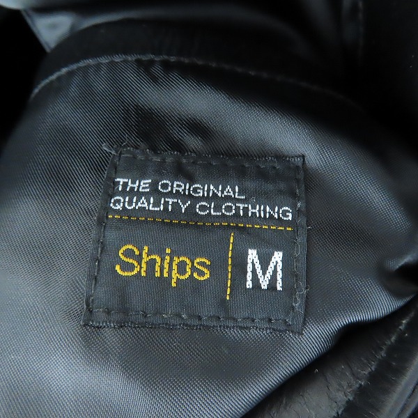実際に弊社で買取させて頂いたSHIPS/シップス レザージャケット/Mの画像 2枚目
